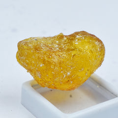 CERTIFIED Rough From Madagascar !!! 35.62 Ct Natural Yellow Amber Uncut Raw Rough Loose Gemstone | Free Delivery Free Gift | Gift For Her / Him