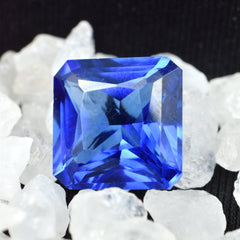 Best Offer On Tanzanite Gem Natural 9.60 Carat Blue Tanzanite Square Cut Certified Loose Gemstone Best For Engagements Rings Tanzanite Gemstone