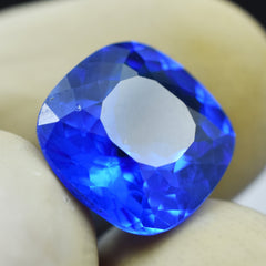 For Beautiful Jewelry Certified Tanzanite 4.50 Carat Square Cushion Shape Natural Blue Tanzanite Loose Gemstone