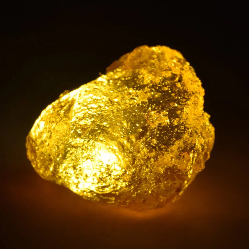 24.35 Ct Orange Amber Rough Gemstone natural color view