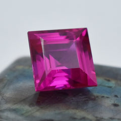 13.15 Carat Prettiest Pink Ruby Gemstone Square Cut Certified Natural Pink Gemstone Best For Jewelry Collection