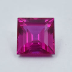 13.15 Carat Prettiest Pink Ruby Gemstone Square Cut Certified Natural Pink Gemstone Best For Jewelry Collection