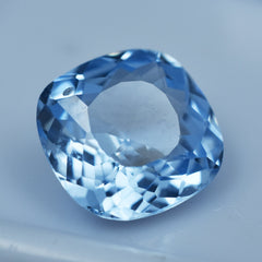 Best For Well Being Sapphire 3.60 Carat Square Cushion Shape Certified Light Blue Sapphire Natural Loose Gemstone