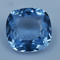 Best For Well Being Sapphire 3.60 Carat Square Cushion Shape Certified Light Blue Sapphire Natural Loose Gemstone