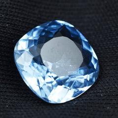 Best For Well Being Sapphire 3.60 Carat Square Cushion Shape Certified Light Blue Sapphire Natural Loose Gemstone