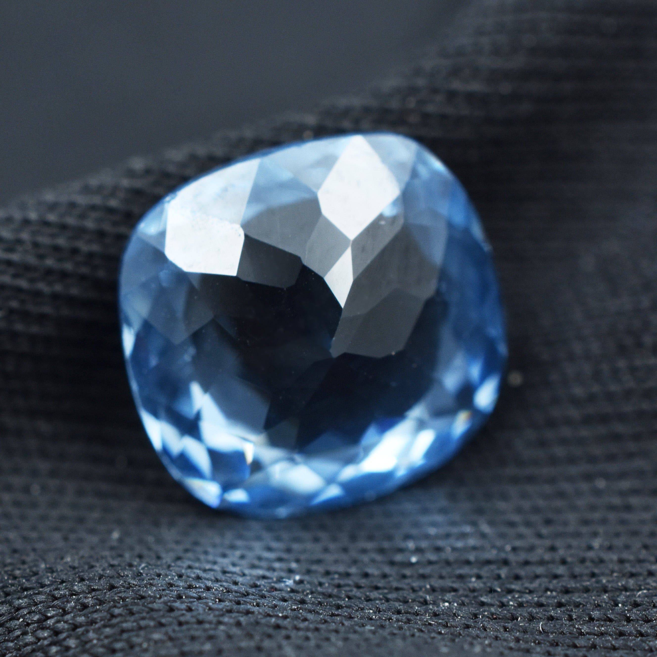 Best For Well Being Sapphire 3.60 Carat Square Cushion Shape Certified Light Blue Sapphire Natural Loose Gemstone