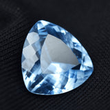 September Sapphire Gem Natural Certified 4.00 Carat Natural Trillion Cut Light Blue Sapphire Loose Gemstone