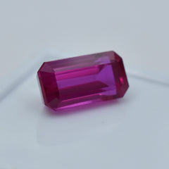 13.05 Carat Baguette Cut Natural Certified Pink Sapphire Loose Gemstone From Sri Lanka Best Sapphire For Jewelry