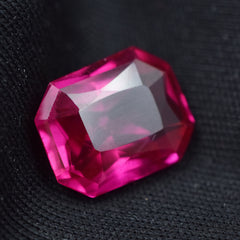 Hurry For Best Offer 6.30 Carat Emerald Cut Certified Natural Pink Ruby Loose Gemstone Free Shipment