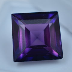 Purple Tanzanite Form Tanzania 10.25 Carat Square Cut Certified Natural Loose Gemstone December Birth month Gem