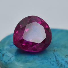 12.95 Carat Pear Cut Natural Pink Ruby Certified Loose Gemstone Brilliant Cut Ruby Gemstone