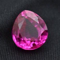 12.95 Carat Pear Cut Natural Pink Ruby Certified Loose Gemstone Brilliant Cut Ruby Gemstone