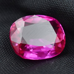 9.25 Carat Natural Pink Ruby Cushion Shape Certified Natural Loose Gemstone With Amazing Cuts And Beautiful Shape