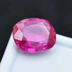 9.25 Carat Natural Pink Ruby Cushion Shape Certified Natural Loose Gemstone With Amazing Cuts And Beautiful Shape