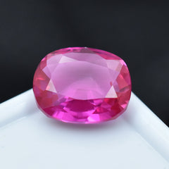 9.25 Carat Natural Pink Ruby Cushion Shape Certified Natural Loose Gemstone With Amazing Cuts And Beautiful Shape