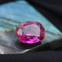 9.25 Carat Natural Pink Ruby Cushion Shape Certified Natural Loose Gemstone With Amazing Cuts And Beautiful Shape