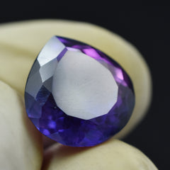 Purple Tanzanite Pear Shape 7.75 Carat Tanzanite Purple Color Natural Certified Loose Gemstone Pendant Making Gem