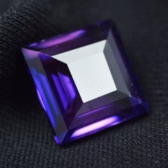 Natural 6.85 Carat Purple Tanzanite Square Shape Certified Loose Gemstone Best For Investment Potential & Rarity&