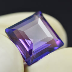 Natural 6.85 Carat Purple Tanzanite Square Shape Certified Loose Gemstone Best For Investment Potential & Rarity&