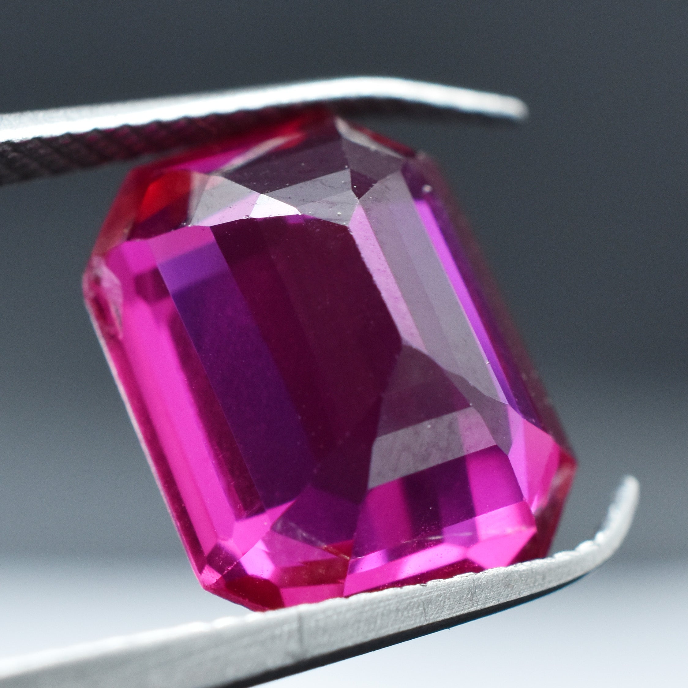 Pinkies Ruby 6.65 Carat Emerald Cut Certified Natural Pink Ruby Loose Gemstone Mozambique Ruby Gem