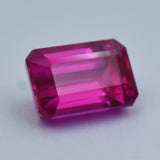 Faceted 20.15 Ct Natural Ruby Burma Pink Ruby Emerald Cut Certified Loose Gemstone Jewelry Accessory/Gift Gem