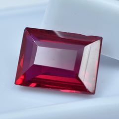 Amazing Ruby 7.40 Carat Emerald Cut Red Ruby Natural Loose Certified Gemstone Ruby Red Known For Symbol of Love and Passion