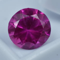 Sapphire Pink Round Cut 6.30 Carat Certified Pink Sapphire Natural Loose Gemstone Free Shipping Amazing Sparkling Gem