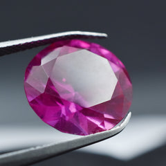 Sapphire Pink Round Cut 6.30 Carat Certified Pink Sapphire Natural Loose Gemstone Free Shipping Amazing Sparkling Gem