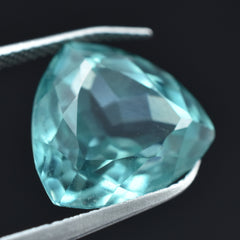 Sapphire Bluish Green 7.80 Carat Trillion Cut Natural Certified Loose Gemstone Jewelry Making Gemstone