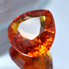 Orange Sapphire Natural Pear Shape Orange Sapphire 11.15 Carat Certified Loose Gemstone