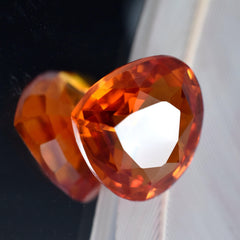 Orange Sapphire Natural Pear Shape Orange Sapphire 11.15 Carat Certified Loose Gemstone