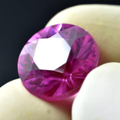 Natural Certified Round Shape Pink Sapphire 9.65 Carat Loose Gemstone Pendant Making Stone.