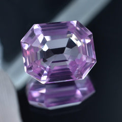 Natural 7.60 Carat Emerald Shape Pink Sapphire Flawless Ceylon Sapphire From Sri Lanka Loose Gemstone