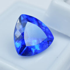 Dark Blue Tanzania Gem 6.80 Ct Trillion Shape Certified Blue Tanzanite Natural Loose Gemstone