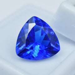 Dark Blue Tanzania Gem 6.80 Ct Trillion Shape Certified Blue Tanzanite Natural Loose Gemstone