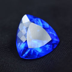 Dark Blue Tanzania Gem 6.80 Ct Trillion Shape Certified Blue Tanzanite Natural Loose Gemstone