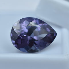 Most Impressive Russian Alex Natural 10.12 Carat Alexandrite Color-Change Pear Cut Certified Natural Loose Gemstone