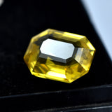 Yellow Sapphire 7.20 Carat Natural Flawless Ceylon Yellow Sapphire Emerald Shape Loose Gemstone Jewelry Making stone