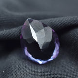 Natural Color-Change Alexandrite on Black Background – 10.12 Ct Pear Cut Loose Gemstone from Russia