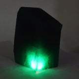 Green Emerald Rough earth-mined uncut rough detail photo