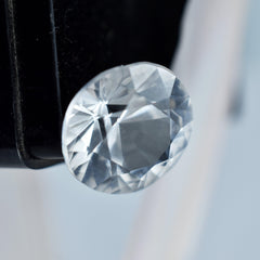 Natural White Sapphire 7.70 Carat Round Shape Certified Loose Gemstone Ring Size Sapphire Stone