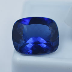 Natural Loose Tanzanite Gemstone 7.90 Carat Blue Tanzanite Certified Natural Cushion Cut Tanzania's Best Blue Tanzanite Gem For You Use As A Gift