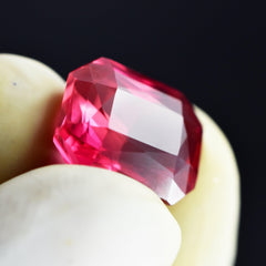 Natural Emerald Cut Red Ruby 9.00 Carat CERTIFIED Ring Size Red Ruby Loose Gemstone