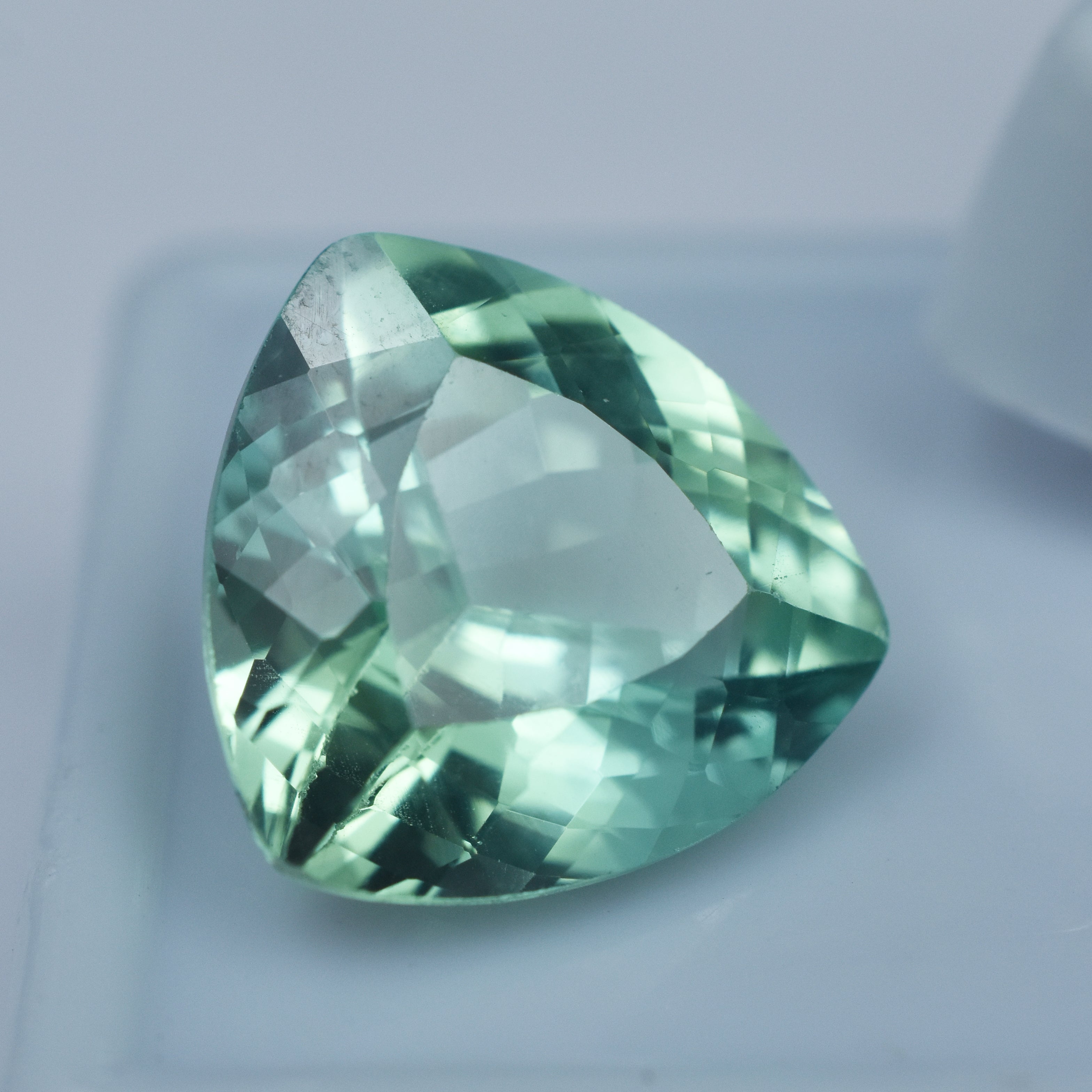 Most Attractive Montana Sapphire Certified Natural 10.40 Carat Trillion Cut Loose Gemstone Bluish Green Sapphire Imported From Sri-Lanka