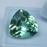 Most Attractive Montana Sapphire Certified Natural 10.40 Carat Trillion Cut Loose Gemstone Bluish Green Sapphire Imported From Sri-Lanka