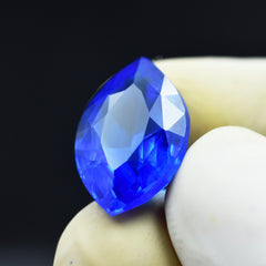 Natural 8.40 Carat Marquise Shape Blue Tanzanite Loose Gemstone Certified Tanzania Stone