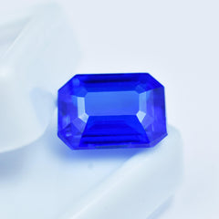 Tanzania Stone 8.30 Carat Natural Blue Tanzanite Emerald Shape Natural Certified Loose Gemstone