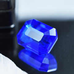 Tanzania Stone 8.30 Carat Natural Blue Tanzanite Emerald Shape Natural Certified Loose Gemstone