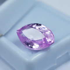 Certified Pink Sapphire 7.25 Carat Natural Light Pink Sapphire Marquise Shape Gemstone Loose Ring Size Stone