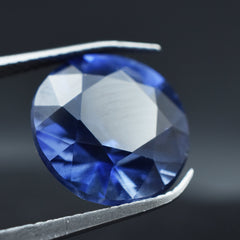 Best Certified 6.25 Carat Round Cut Blue Tanzanite Natural Certified Loose Gemstone Jewelry Making Gemstone